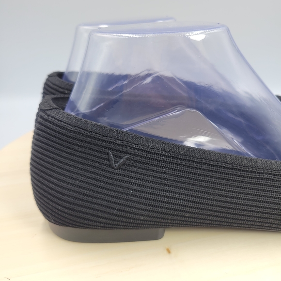 Vivaia Square-Toe V-Cut Flats Margot 2.0 Black Women Size EU 40.5 or US 9 to 9.5 - Picture 10 of 11